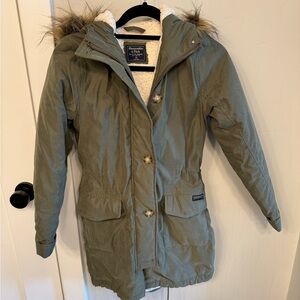 Abercrombie & Fitch Women's Olive Utility Jacket